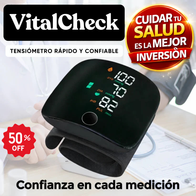 VitalCheck™ ⚡ - Toma tu presion rápido y confiable